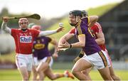4 February 2018; Jack O'Connor of Wexford in action against Mark Ellis of Cork during the Allianz Hurling League Division 1A Round 2 match between Wexford and Cork at Innovate Wexford Park, in Wexford. Photo by Matt Browne/Sportsfile