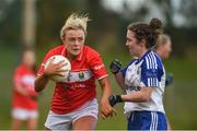 4 February 2018; Beatrice Casey of Cork in action against Rosemary Courtney of Monaghan during the Lidl Ladies Football National League Division 1 Round 2 match between Cork and Monaghan at Mallow GAA Complex in Mallow, Co. Cork. Photo by Diarmuid Greene/Sportsfile
