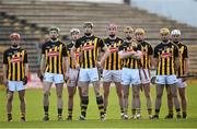 4 February 2018; Kilkenny players during the national anthem prior to the Allianz Hurling League Division 1A Round 2 match between Kilkenny and Clare at Nowlan Park, in Kilkenny. Photo by Seb Daly/Sportsfile
