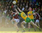4 February 2018; Paul Conroy of Galway in action against Caolan McGonigle of Donegal  during the Allianz Football League Division 1 Round 2 match between Donegal and Galway at O'Donnell Park, in Letterkenny, Donegal. Photo by Oliver McVeigh/Sportsfile