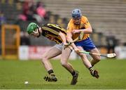 4 February 2018; Joey Holden of Kilkenny in action against Podge Collins of Clare during the Allianz Hurling League Division 1A Round 2 match between Kilkenny and Clare at Nowlan Park, in Kilkenny. Photo by Seb Daly/Sportsfile