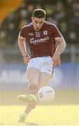 4 February 2018; Eamon Brannigan of Galway scoring his side's first goal during the Allianz Football League Division 1 Round 2 match between Donegal and Galway at O'Donnell Park, in Letterkenny, Donegal. Photo by Oliver McVeigh/Sportsfile