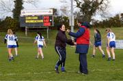 4 February 2018; Monaghan manager Annmarie Burns and Cork manager Ephie Fitzgerald exchange a handshake after the Lidl Ladies Football National League Division 1 Round 2 match between Cork and Monaghan at Mallow GAA Complex in Mallow, Co. Cork. Photo by Diarmuid Greene/Sportsfile