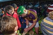 4 February 2018; Conor McDonald of Wexford with supporters after the Allianz Hurling League Division 1A Round 2 match between Wexford and Cork at Innovate Wexford Park, in Wexford. Photo by Matt Browne/Sportsfile
