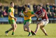 4 February 2018; Stephen McBrearty of Donegal in action against Damien Comer of Galway during the Allianz Football League Division 1 Round 2 match between Donegal and Galway at O'Donnell Park, in Letterkenny, Donegal. Photo by Oliver McVeigh/Sportsfile