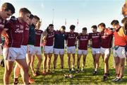4 February 2018; Damien Comer of Galway talks to his team mates after the Allianz Football League Division 1 Round 2 match between Donegal and Galway at O'Donnell Park, in Letterkenny, Donegal. Photo by Oliver McVeigh/Sportsfile