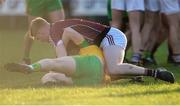 4 February 2018; Sean Andy O Ceallaigh of Galway  and Niall O’Donnell of Donegal in dispute during the Allianz Football League Division 1 Round 2 match between Donegal and Galway at O'Donnell Park, in Letterkenny, Donegal. Photo by Oliver McVeigh/Sportsfile