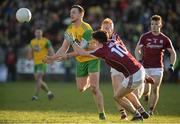 4 February 2018; Leo McLoone of Donegal  in action against Sean Kelly of Galway  during the Allianz Football League Division 1 Round 2 match between Donegal and Galway at O'Donnell Park, in Letterkenny, Donegal. Photo by Oliver McVeigh/Sportsfile