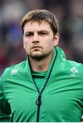 3 February 2018; Iain Henderson of Ireland ahead of the NatWest Six Nations Rugby Championship match between France and Ireland at the Stade de France in Paris, France. Photo by Ramsey Cardy/Sportsfile