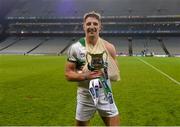 4 February 2018; Aidan Walsh of Kanturk celebrates with the cup after the AIB GAA Hurling All-Ireland Intermediate Club Championship Final match between Kanturk and St. Patrick's Ballyragget at Croke Park in Dublin. Photo by Piaras Ó Mídheach/Sportsfile