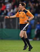4 February 2018; Referee Padraic Reidy during the Bank of Ireland Leinster Schools Junior Cup Round 1 match between St Michael’s College and Blackrock College at Donnybrook Stadium, in Dublin. Photo by Brendan Moran/Sportsfile