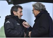 3 February 2018; Montpellier Rugby President Mohed Altrad, left, with Jo Maso prior to the NatWest Six Nations Rugby Championship match between France and Ireland at the Stade de France in Paris, France. Photo by Brendan Moran/Sportsfile