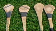 4 February 2018; A general view of hurleys before the AIB GAA Hurling All-Ireland Junior Club Championship Final match between Ardmore and Fethard St Mogues at Croke Park in Dublin. Photo by Piaras Ó Mídheach/Sportsfile