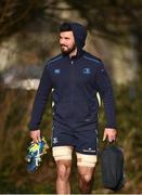 5 February 2018; Mick Kearney arrives prior to Leinster Rugby squad training at UCD in Dublin. Photo by Seb Daly/Sportsfile