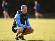 5 February 2018; Senior coach Stuart Lancaster during Leinster Rugby squad training at UCD in Dublin. Photo by Seb Daly/Sportsfile