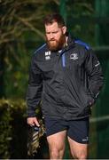 5 February 2018; Michael Bent arrives prior to Leinster Rugby squad training at UCD in Dublin. Photo by Seb Daly/Sportsfile