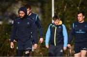 5 February 2018; Isa Nacewa, left, arrives prior to Leinster Rugby squad training at UCD in Dublin. Photo by Seb Daly/Sportsfile