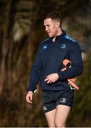 5 February 2018; Rory O'Loughlin arrives prior to Leinster Rugby squad training at UCD in Dublin. Photo by Seb Daly/Sportsfile