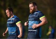 5 February 2018; Michael Bent, right, during Leinster Rugby squad training at UCD in Dublin. Photo by Seb Daly/Sportsfile