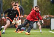 5 February 2018; Head coach Johann van Graan with Niall Scannell during Munster Rugby squad training at the University of Limerick in Limerick. Photo by Diarmuid Greene/Sportsfile