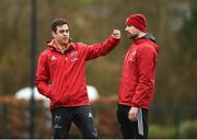 5 February 2018; Head coach Johann van Graan with backline and attack coach Felix Jones during Munster Rugby squad training at the University of Limerick in Limerick. Photo by Diarmuid Greene/Sportsfile
