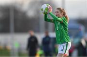 5 February 2018; Eabha O'Mahony of Republic of Ireland during the Women's Under 17 International Friendly match between Republic of Ireland and Denmark at the FAI National Training Centre in Abbotstown, Dublin. Photo by Eóin Noonan/Sportsfile