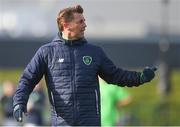 5 February 2018; Republic of Ireland manager Colin Bell during the Women's Under 17 International Friendly match between Republic of Ireland and Denmark at the FAI National Training Centre in Abbotstown, Dublin. Photo by Eóin Noonan/Sportsfile
