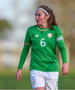 5 February 2018; Megan Mackey of Republic of Ireland during the Women's Under 17 International Friendly match between Republic of Ireland and Denmark at the FAI National Training Centre in Abbotstown, Dublin. Photo by Eóin Noonan/Sportsfile