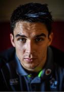 6 February 2018; Joey Carbery poses for a portrait after an Ireland rugby press conference at Carton House in Maynooth, Co Kildare. Photo by Brendan Moran/Sportsfile