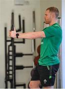6 February 2018; Keith Earls during an Ireland rugby gym session at Carton House in Maynooth, Co Kildare. Photo by Brendan Moran/Sportsfile