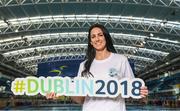 6 February 2018; Former Irish rugby international Gordon D'Arcy and Olympian Jessie Barr were today unveiled as the first two ambassadors for the Para Swimming Allianz European Championships that take place in the National Aquatic Centre from August 13th – 19th. Irish Para Swimmers will have the opportunity to represent their country in their home pool for the first time as Ireland plays host to it’s first ever International Para Sporting event. Pictured is Olympian Jessie Barr at the National Aquatic Centre in Blanchardstown, Dublin. Photo by Sam Barnes/Sportsfile