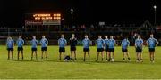 3 February 2018; The Dublin team stand for the national anthem before the Allianz Football League Division 1 Round 2 match between Tyrone and Dublin at Healy Park in Omagh, County Tyrone. Photo by Oliver McVeigh/Sportsfile