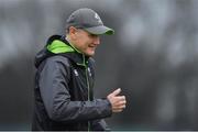 8 February 2018; Head coach Joe Schmidt during Ireland Rugby squad training at Carton House in Kildare. Photo by Brendan Moran/Sportsfile