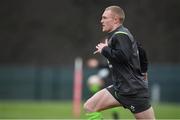 8 February 2018; Keith Earls during Ireland Rugby squad training at Carton House in Kildare. Photo by Brendan Moran/Sportsfile