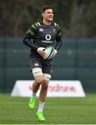 8 February 2018; Quinn Roux during Ireland Rugby squad training at Carton House in Kildare. Photo by Brendan Moran/Sportsfile