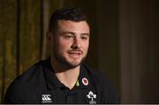 8 February 2018; Robbie Henshaw during an Ireland Rugby squad press conference at Carton House in Kildare. Photo by Matt Browne/Sportsfile