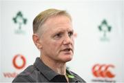 8 February 2018; Head coach Joe Schmidt during an Ireland Rugby squad press conference at Carton House in Kildare. Photo by Matt Browne/Sportsfile