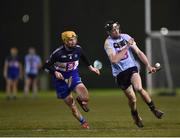 8 February 2018; Tom Phelan of University College Dublin in action against Philip Cass of Dublin Institute of Technology during the Electric Ireland HE GAA Fitzgibbon Cup Quarter-Final match between University College Dublin and Dublin Institute of Technology at UCD in Dublin. Photo by Seb Daly/Sportsfile