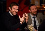 8 February 2018: Former Ireland soccer player Kevin Kilbane and boxer Andy Lee in attendance at the Off The Ball Launch at the Drury Buildings in Dublin. Photo by David Fitzgerald/Sportsfile
