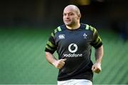 9 February 2018; Rory Best during the Ireland Rugby Captain's Run at the Aviva Stadium in Dublin. Photo by David Fitzgerald/Sportsfile