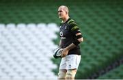 9 February 2018; Devin Toner during the Ireland Rugby Captain's Run at the Aviva Stadium in Dublin. Photo by David Fitzgerald/Sportsfile