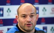9 February 2018; Captain Rory Best during the Ireland Rugby press conference at the Aviva Stadium in Dublin. Photo by David Fitzgerald/Sportsfile