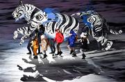 9 February 2018; Performers during the opening ceremony of the Winter Olympics at the PyeongChang Olympic Stadium in Pyeongchang-gun, South Korea. Photo by Ramsey Cardy/Sportsfile
