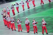 9 February 2018; Performers during the opening ceremony of the Winter Olympics at the PyeongChang Olympic Stadium in Pyeongchang-gun, South Korea. Photo by Ramsey Cardy/Sportsfile Photo by Ramsey Cardy/Sportsfile