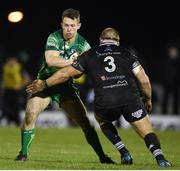 9 February 2018; Matt Healy of Connacht is tackled by Dmitri Arhip of Ospreys during the Guinness PRO14 Round 14 match between Connacht and Ospreys at the Sportsground in Galway. Photo by Matt Browne/Sportsfile