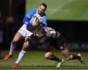 9 February 2018; Dave Kearney of Leinster is tackled by Dougue Fife of Edinburgh during the Guinness PRO14 Round 14 match between Edinburgh Rugby and Leinster at Myreside, in Edinburgh, Scotland. Photo by Brendan Moran/Sportsfile