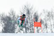 10 February 2018; Pat McMillan of Ireland in action during a practice session on day one of the Winter Olympics at Jeongseon Alpine Centre in Pyeongchang-gun, South Korea. Photo by Ramsey Cardy/Sportsfile