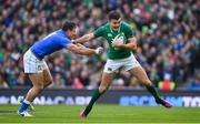 10 February 2018; Jacob Stockdale of Ireland is tackled by Tommaso Benvenuti of Italy during the Six Nations Rugby Championship match between Ireland and Italy at the Aviva Stadium in Dublin. Photo by Brendan Moran/Sportsfile