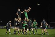 9 February 2018; James Cannon of Connacht takes the ball in the lineout against Rob McCusker of Ospreys during the Guinness PRO14 Round 14 match between Connacht and Ospreys at Sportsground, in Galway. Photo by Matt Browne/Sportsfile