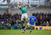 10 February 2018; Keith Earls of Ireland in action against Matteo Minozzi of Italy during the Six Nations Rugby Championship match between Ireland and Italy at the Aviva Stadium in Dublin.Photo by David Fitzgerald/Sportsfile